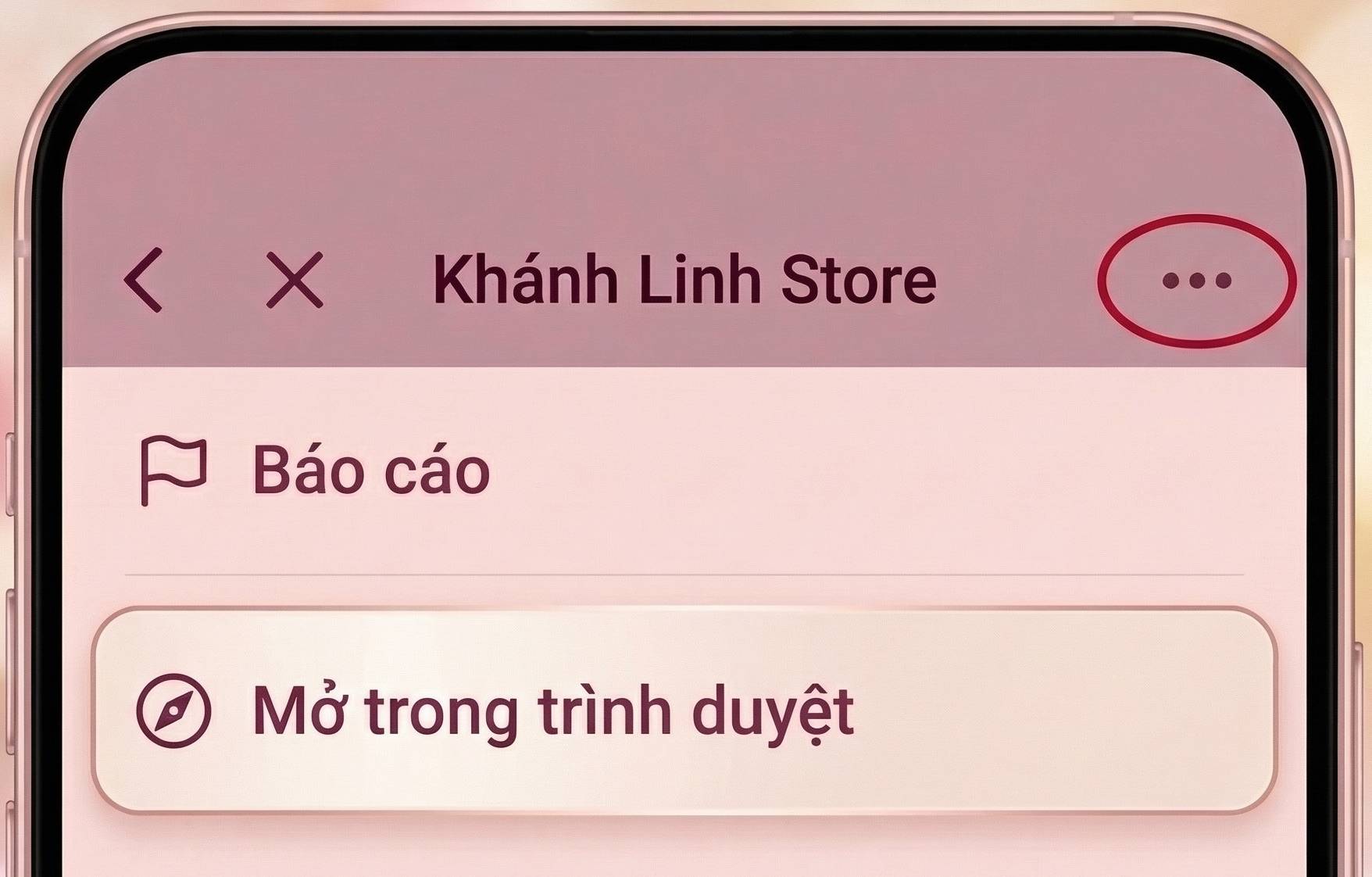 Hướng dẫn mở trong trình duyệt